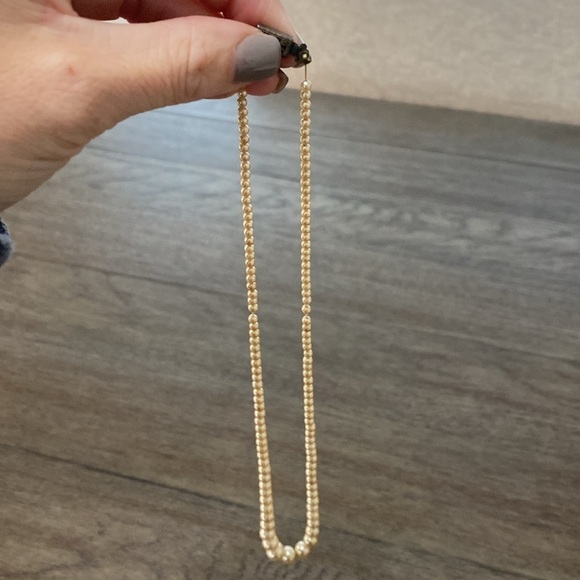 VINTAGE yellow pearl necklace - Picture 8 of 8